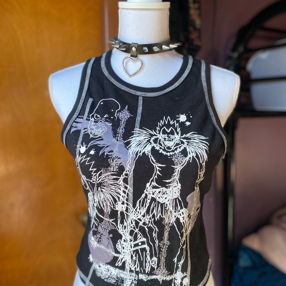Hot Topic Black Death Note Graphic Tee - Picture 3 of 5